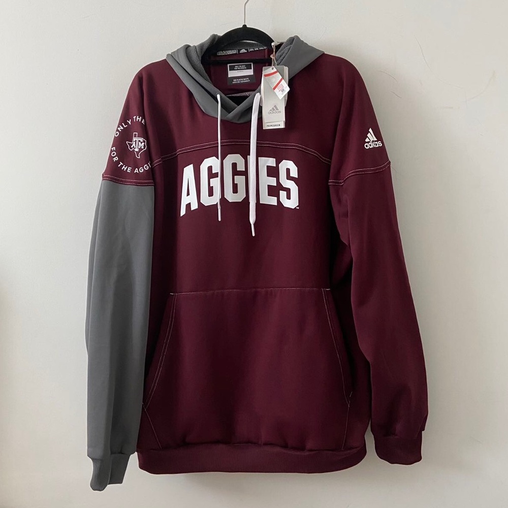 Adidas Texas A&M Aggies Stadium Pullover Performance Hoodie Size 2XL